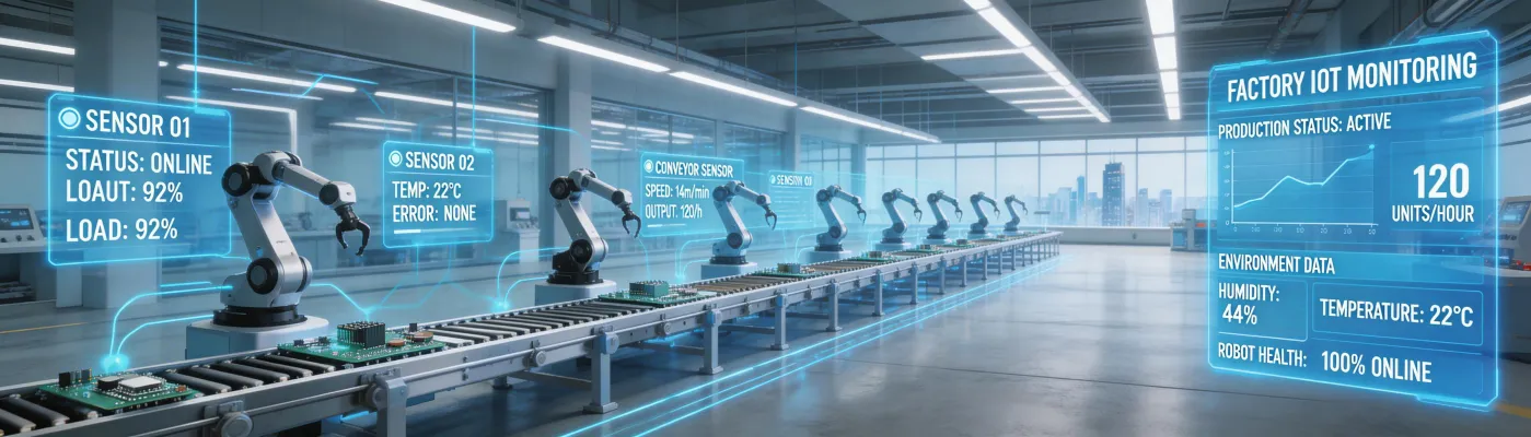 Smart factory background